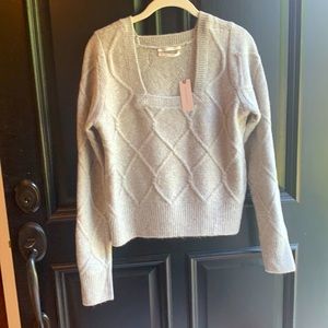 Grey Anthropologie sweater